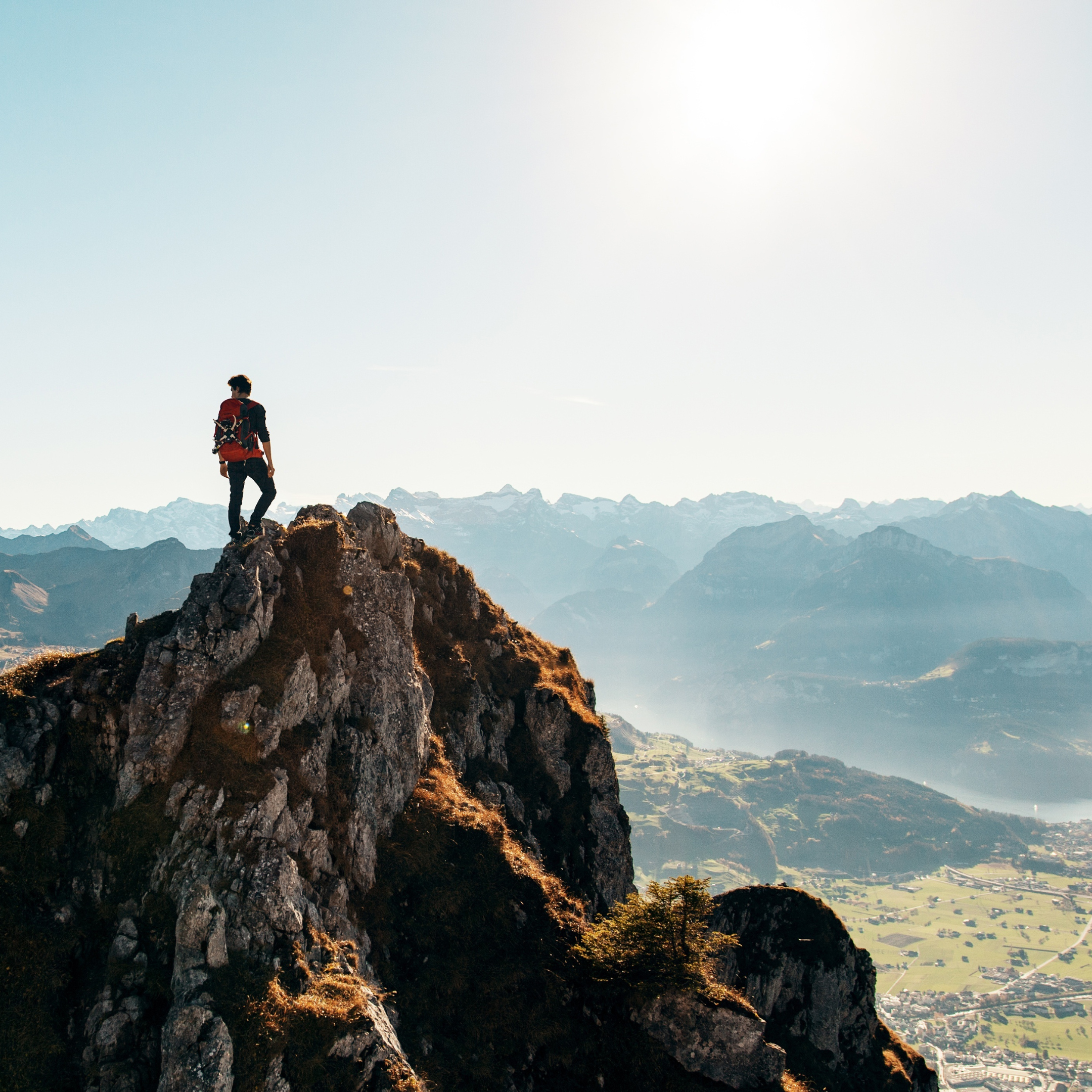 mountain top view