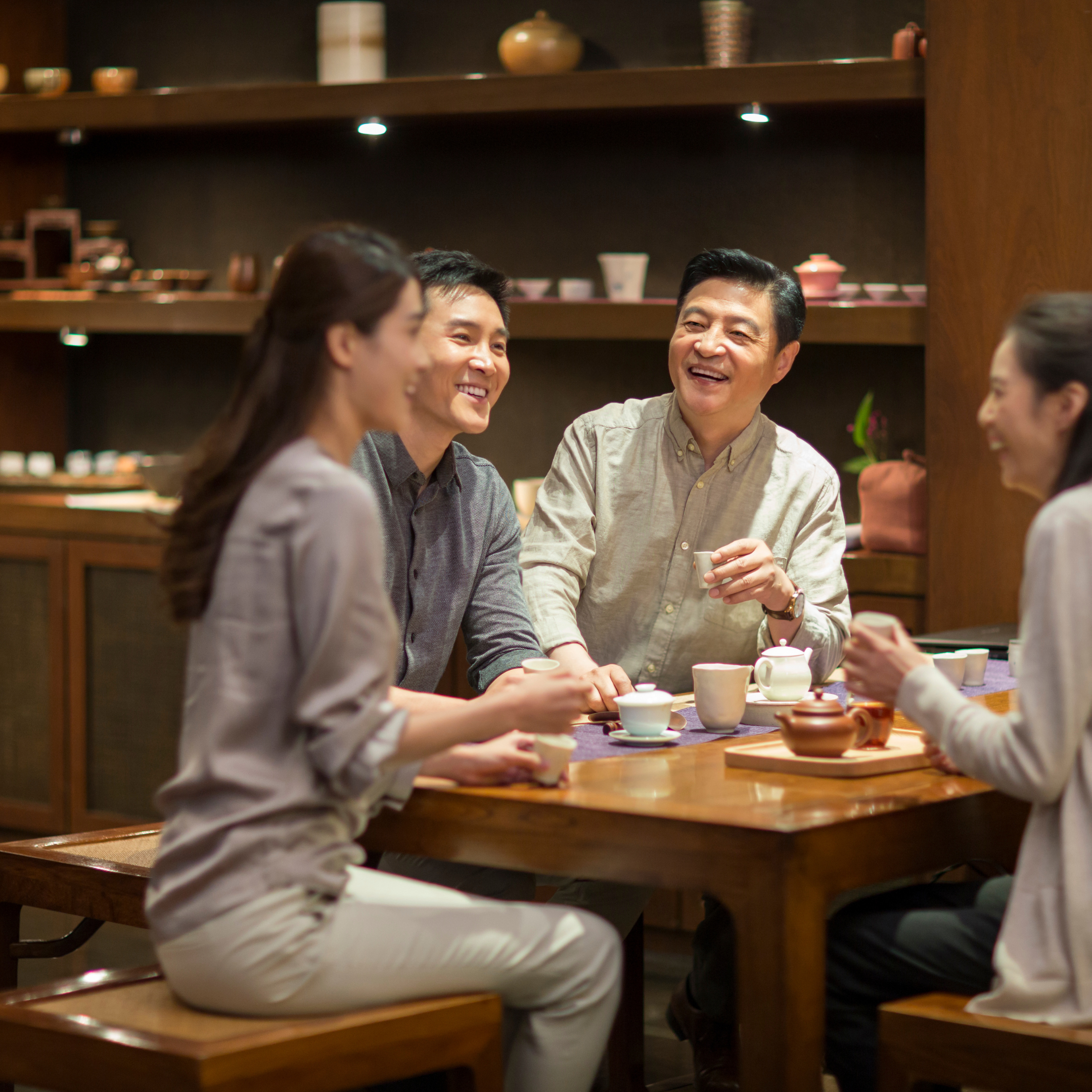 friends drinking tea