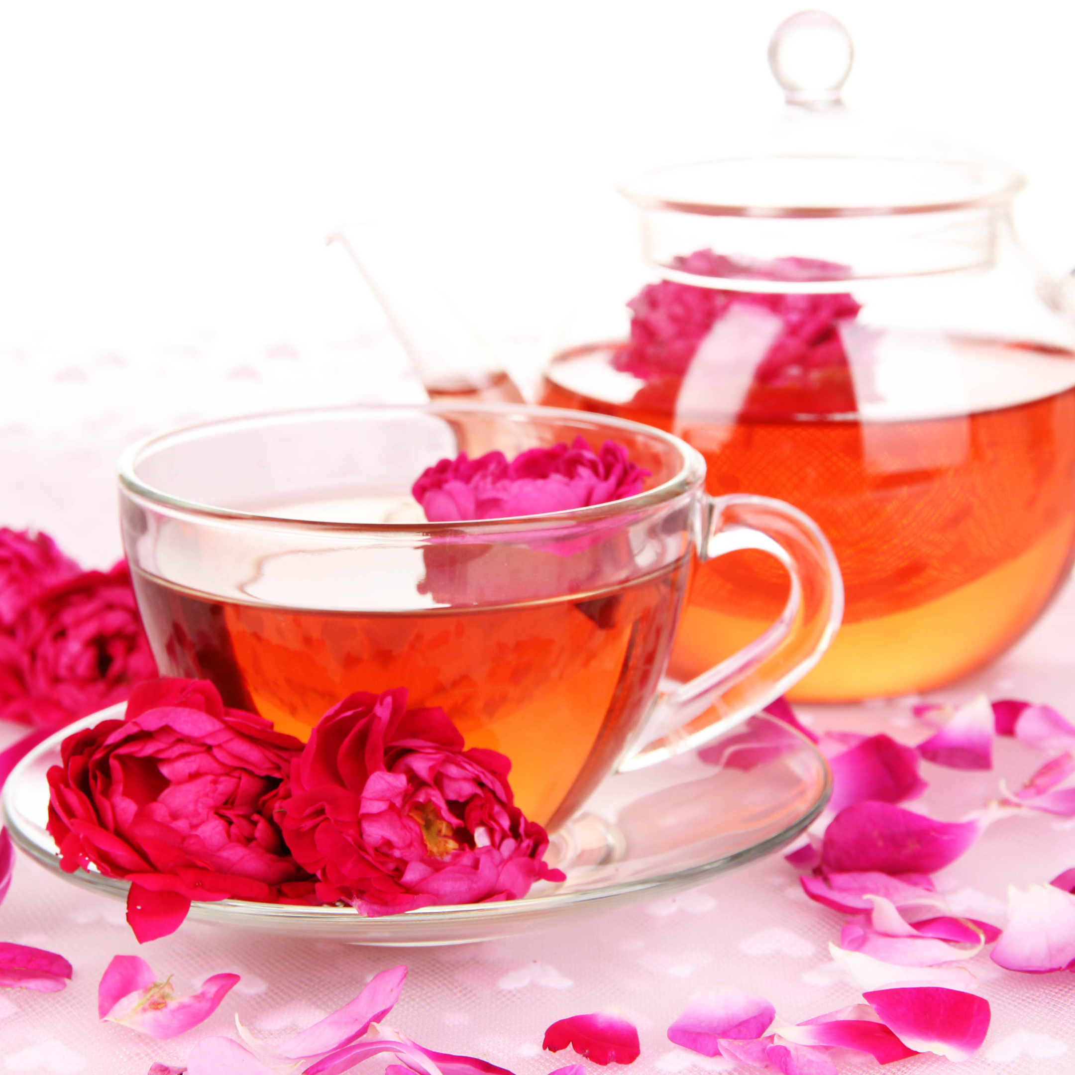 rose petal tea