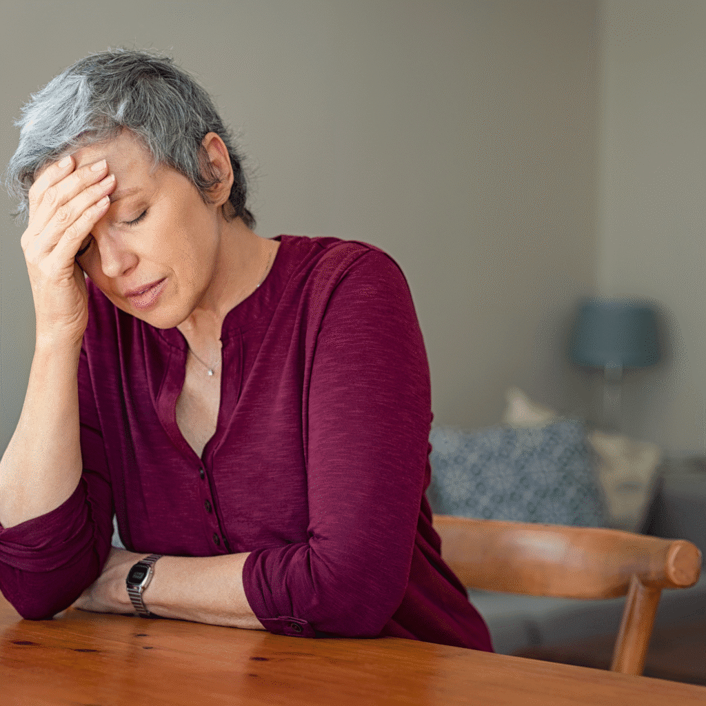 unhappy woman