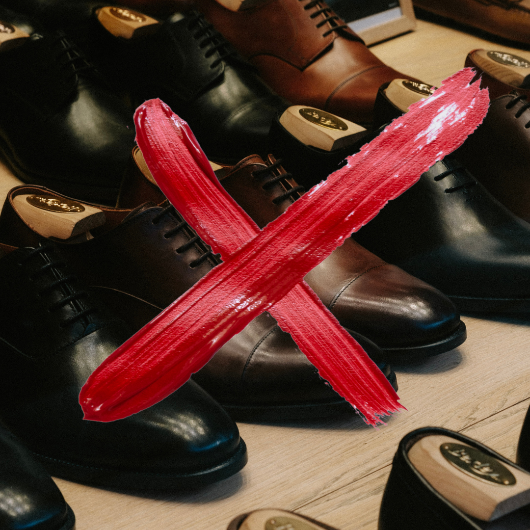 no leather shoes
