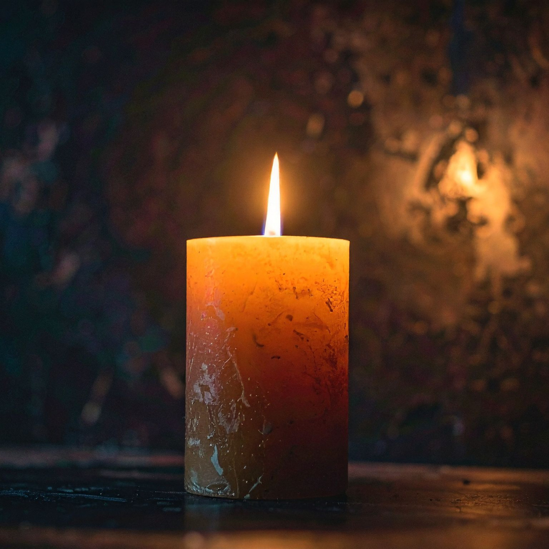 candle in the dark