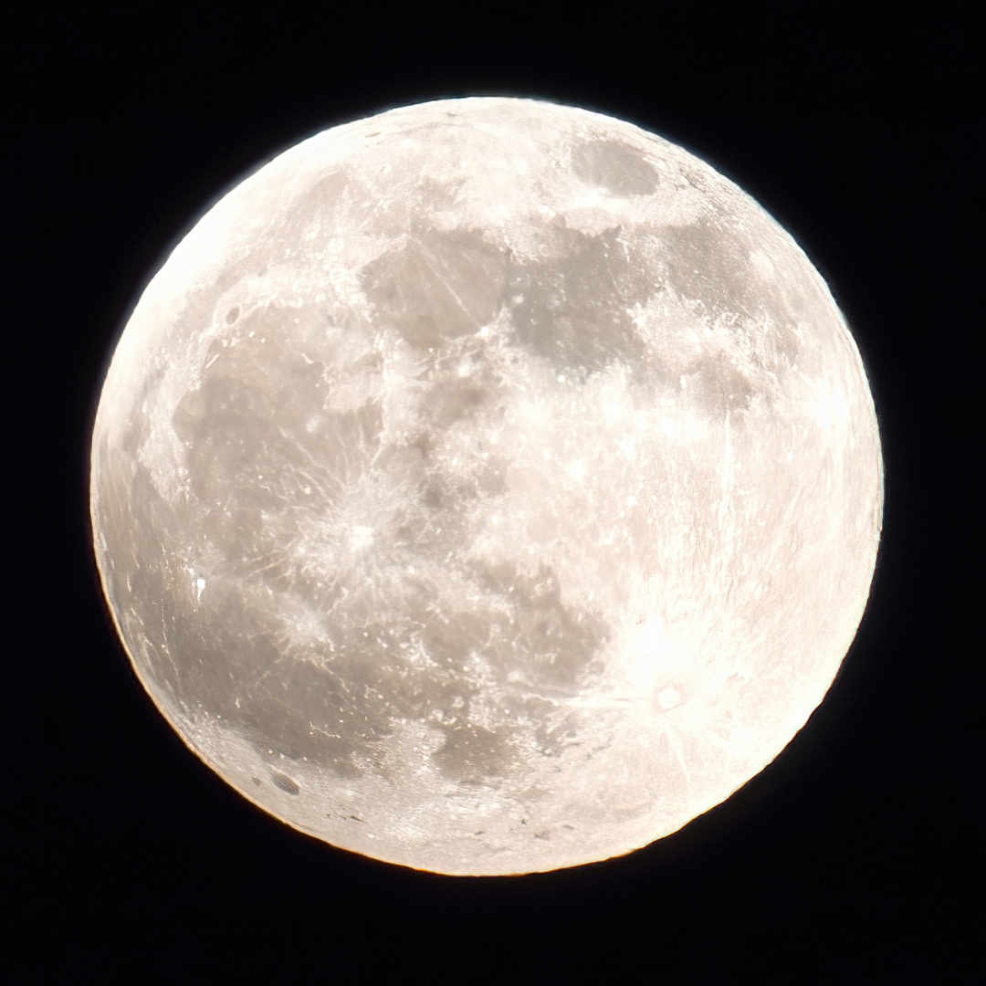 full moon white