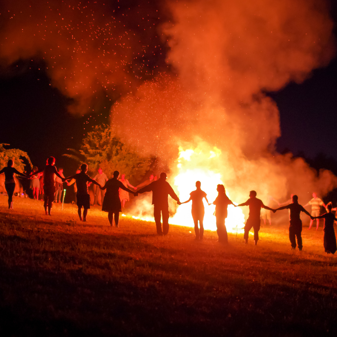 gather around fire